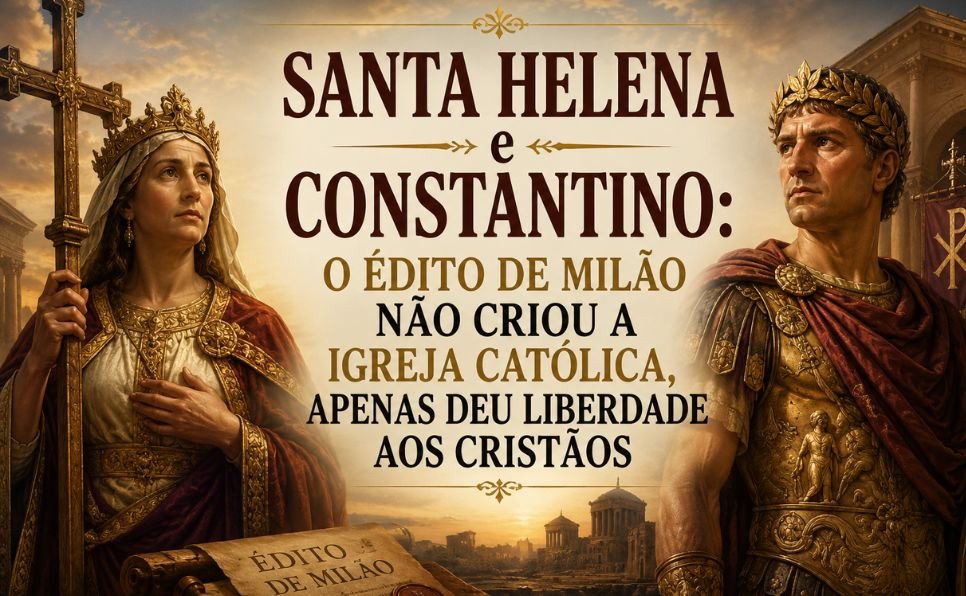 Imagem do artigo História de Santa Helena Mãe do Imperador Constantino que, ao Ver o Sinal da Cruz, Deixa de Ser Pagão e se Torna Cristão