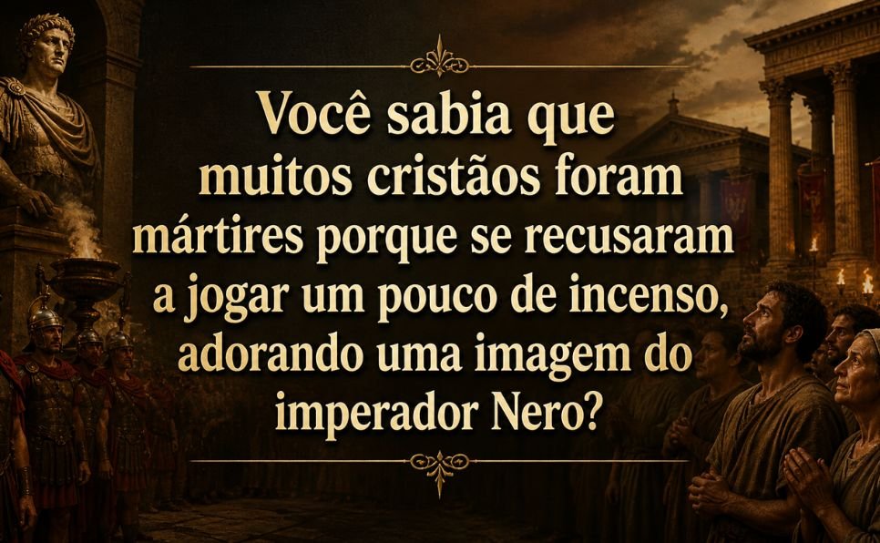 imagem do artigo Os primeiros cristãos foram mortos por não cederem a falsos deuses e por anunciarem a verdade.
